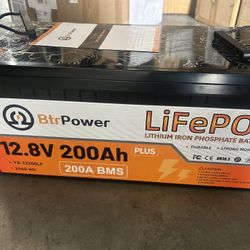 12V 200AH Lithium LiFePO4 Battery 200A BMS for Storage Motor RV Off-Grid Solar System
