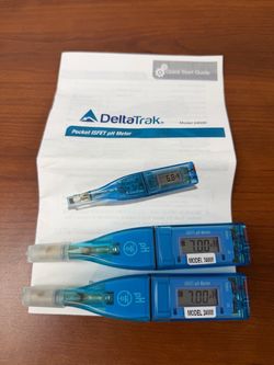 2 DeltaTrak 24008 Pocket ISFET Digital pH Meters – Laboratory Water Tester