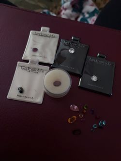 Gem stones and blue diamond lot