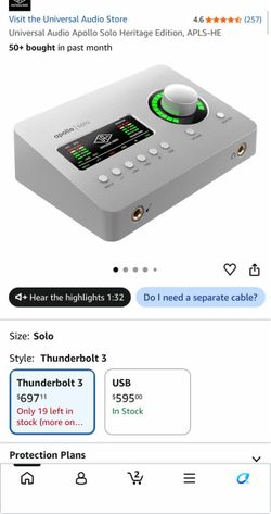 Universal Audio Apollo Solo Heritage Edition
