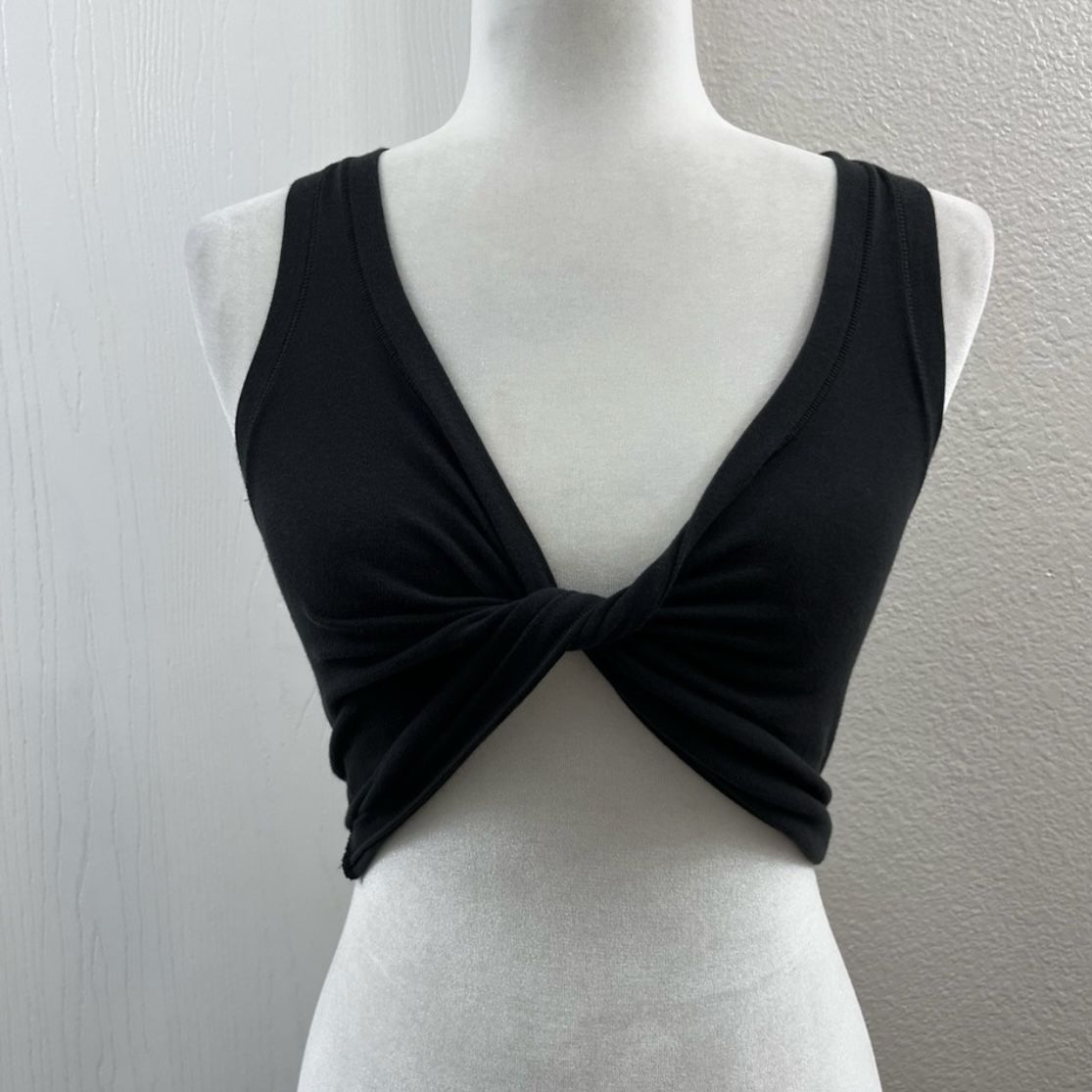 Skims Cotton Twist Tank Top Crop Shirt