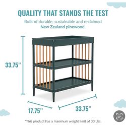 Diaper Changing Table With Shelves
