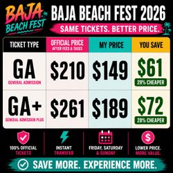 BAJA BEACH FEST 2026 TICKETS