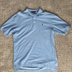 Ralph Lauren light blue golf polo