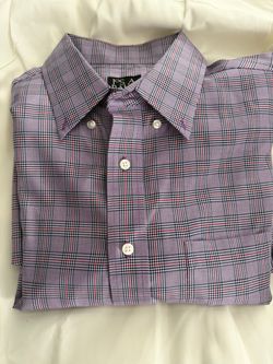 Jos. A. Bank Plaid Button-Down Dress Shirt