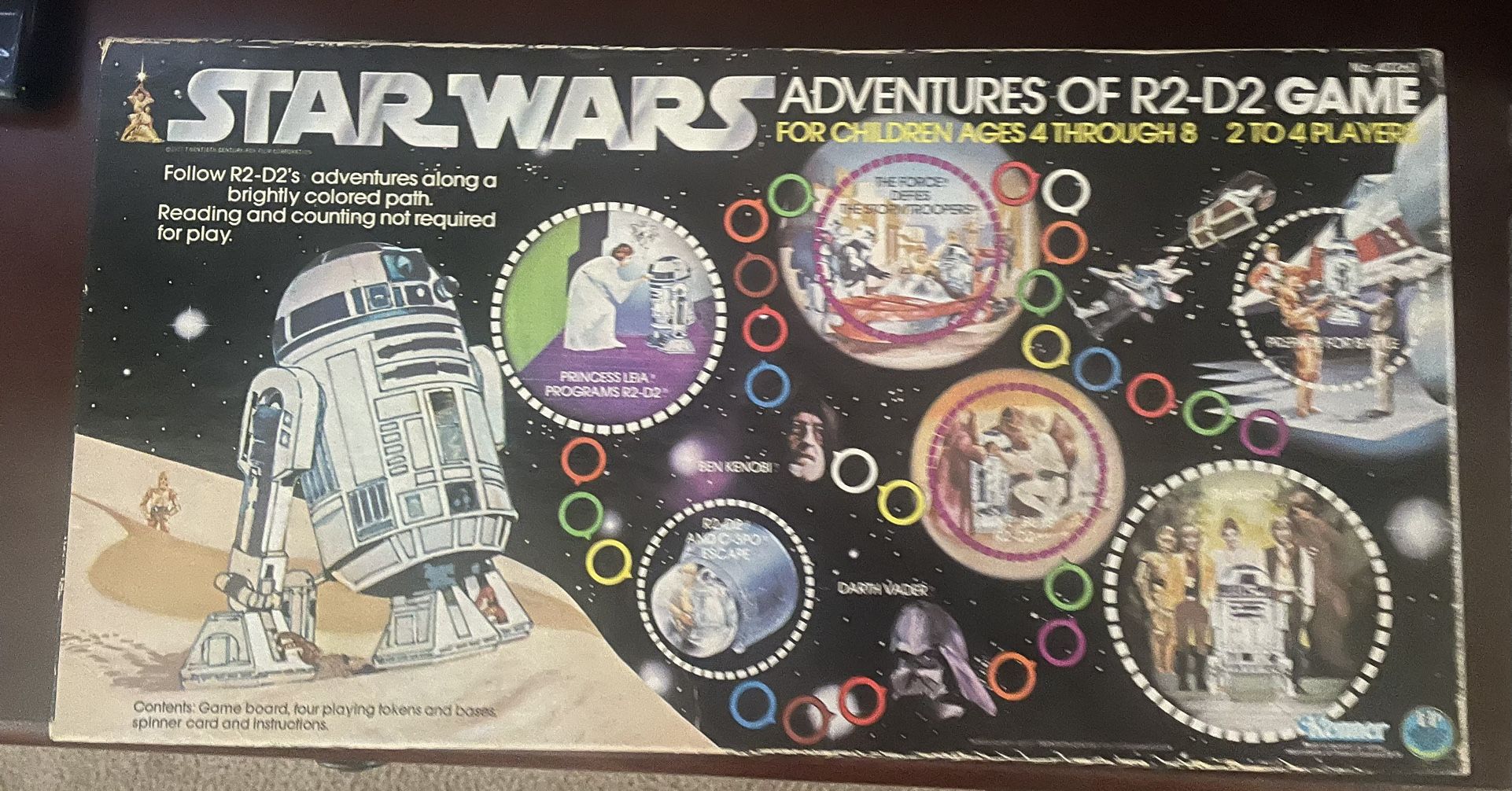 Vintage Star Wars Kenner 1977 Adventures of R2-D2 Game Complete Board Game