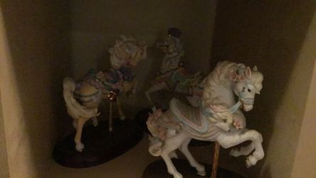 3 Carousel Horses