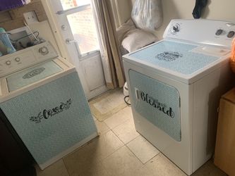 Washer and gas dryer