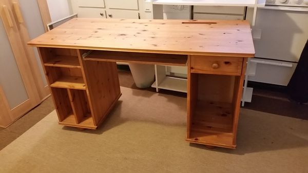 Solid Wood Desk With Storage For Sale In Seattle Wa Offerup