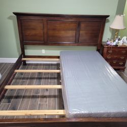 Wood King Bed Frame