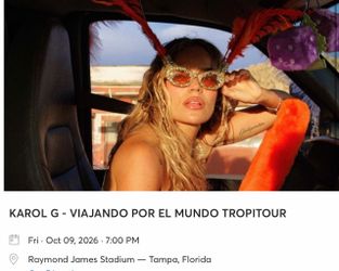 Karol G tickets