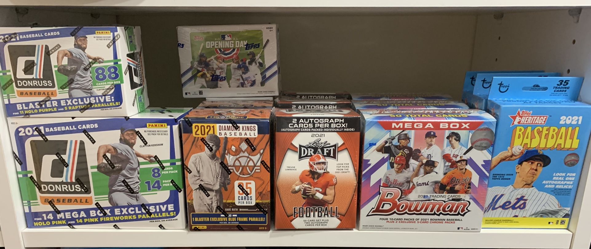 Baseball Cards And Football Cards Blasters/Megas
