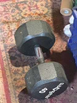 40 lb dumbbell: LIKE NEW