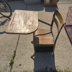 Antique School Desk 