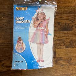 Girls 2-4T Unicorn Halloween Costume 