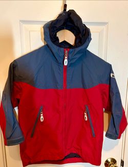 REI 
Lightly Used. 
Great condition. 
Rain-Winter Jacket 
Kids: XS (4/5)