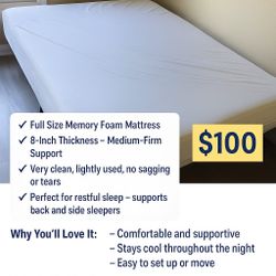 Mattress 8 inch Memory Foam 
