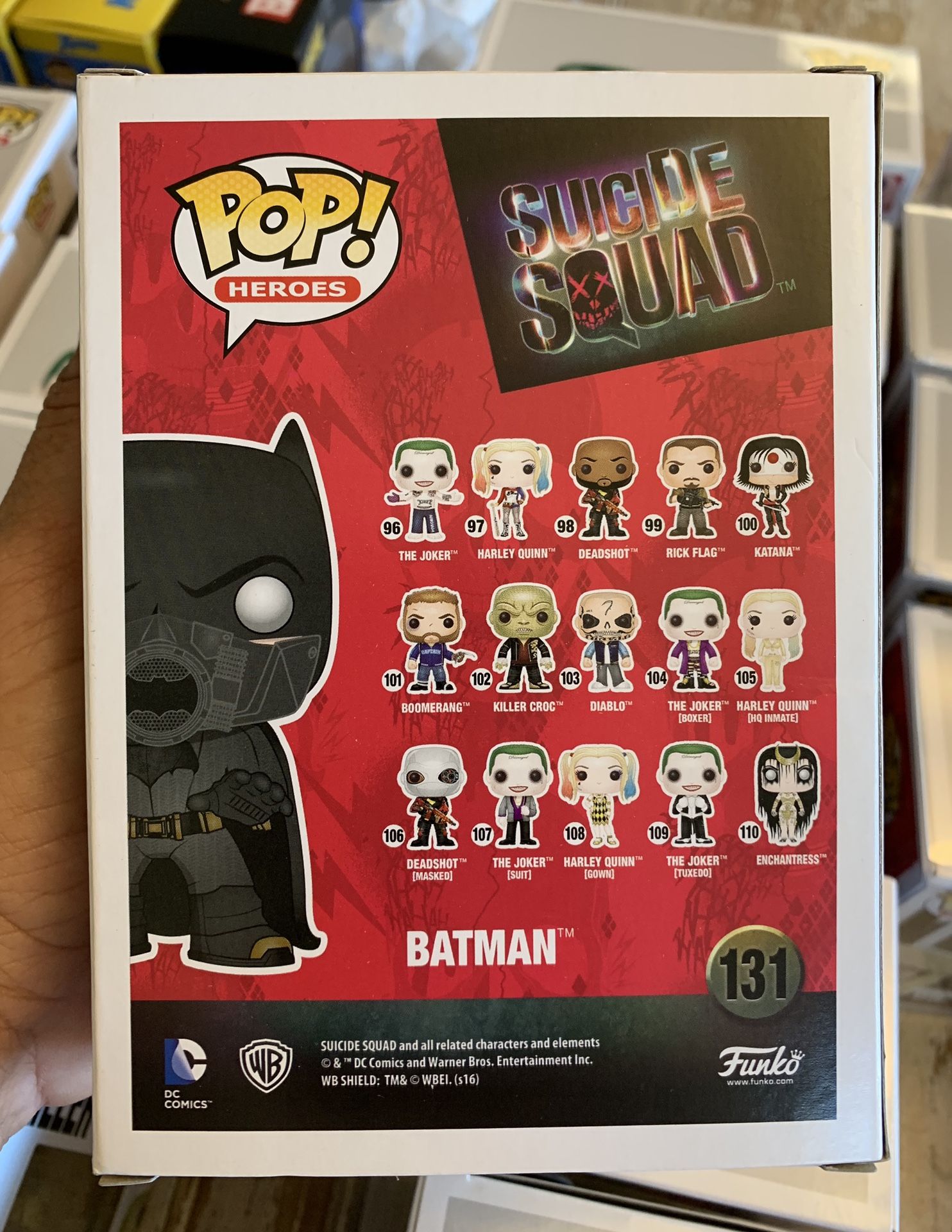 Funko Pop! Suicide Squad SDCC 2016 Batman #131