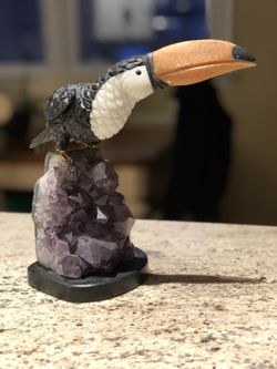 Hand Carved Stone Bird from Brazil