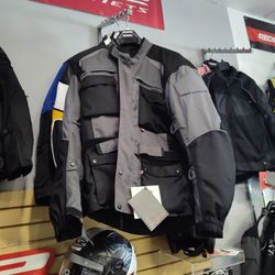 Noru Textile Motorcycle Jacket Gray Black