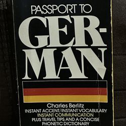 Vintage Passport to German Paperback Book - Copyright, 1972 