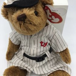 Cooper, the Baseball Bear, Ty Beanie Babies, Attic Treasures Line