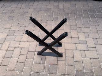 Black Metal X-Frame Table Legs