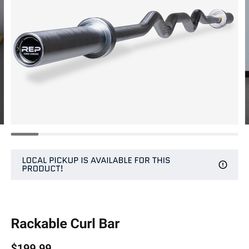 Rep Fitness Rackable curl bar