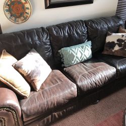 Genuine Leather Couch
