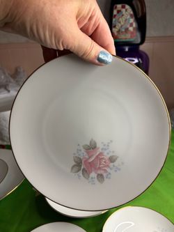 🌸 Vintage China Collection – Noritake / Roseville Markings – Pattern No. 6238 – Pink Roses & Gold Trim – $500 OBO