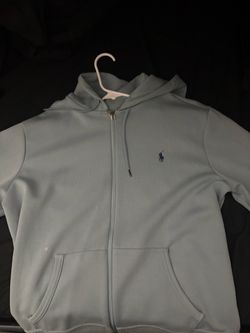 Light blue polo hoodie