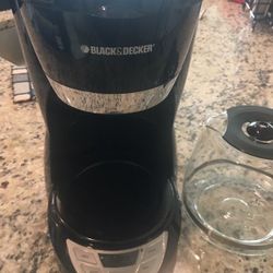 Black & Decker coffee maker.