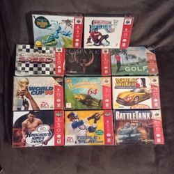 Nintendo 64 Video Game Boxes