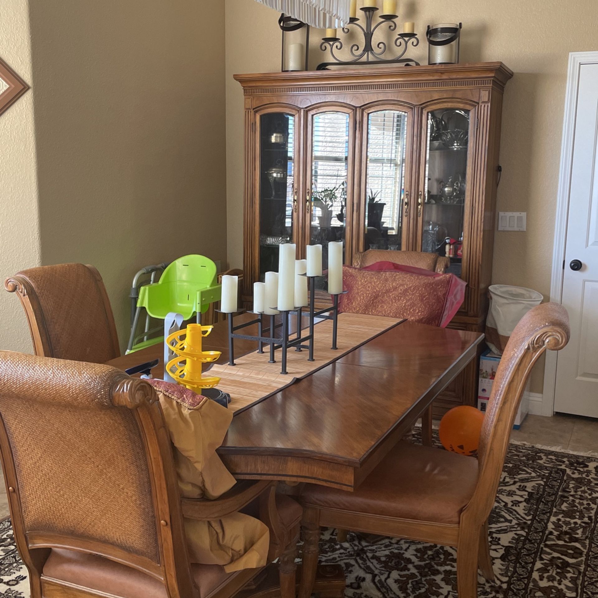 Dining Table And China Cabinet