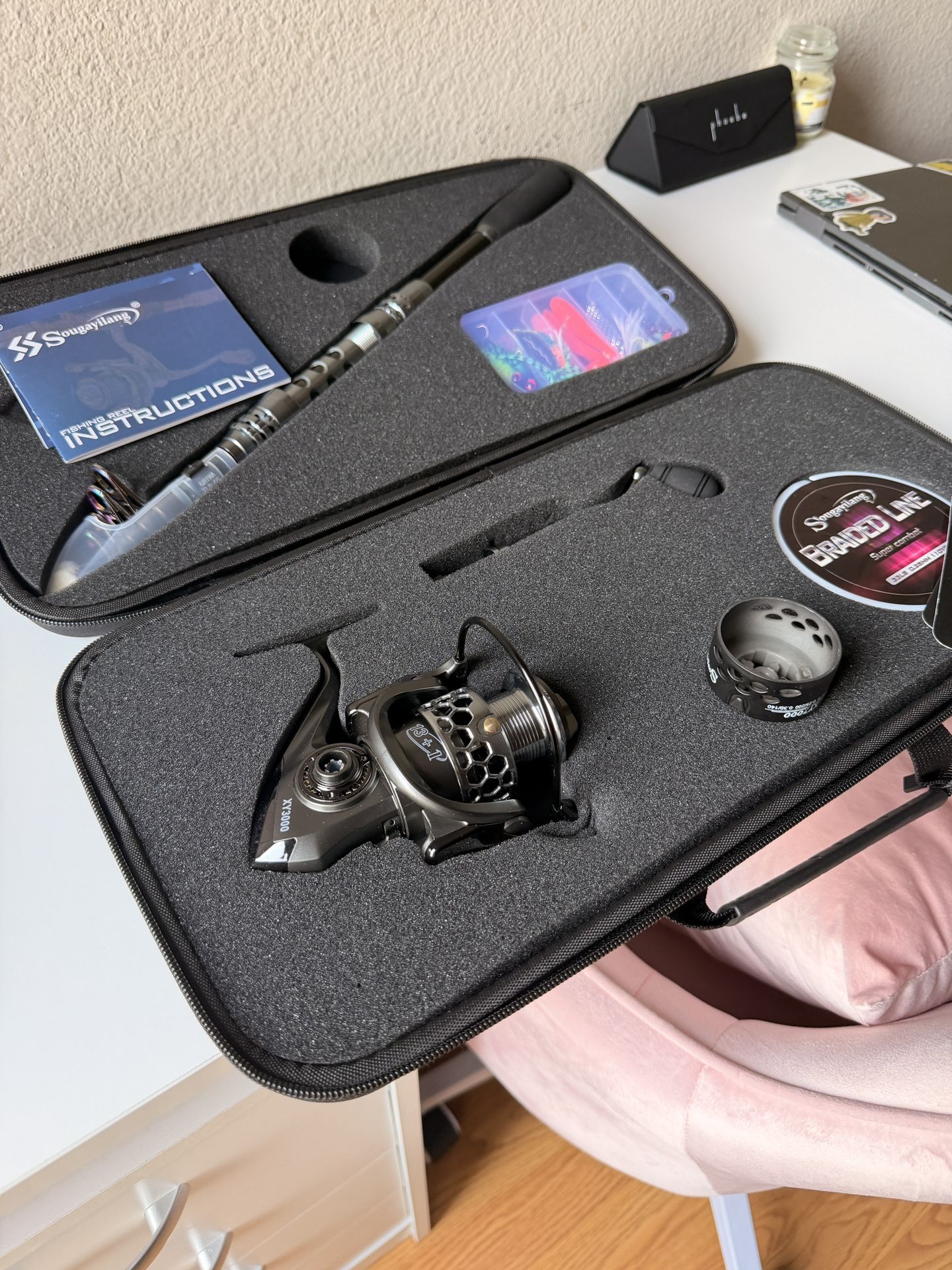 NEW Sougayilang Telescopic Fishing Rod & Reel Combo Set – Never Used