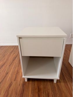 White nightstand