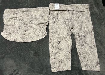 Victoria Secret/Pink leopard set with xxl top and large capri pants