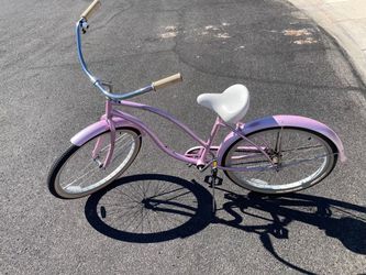 Pink Beach Cruiser Bicycle