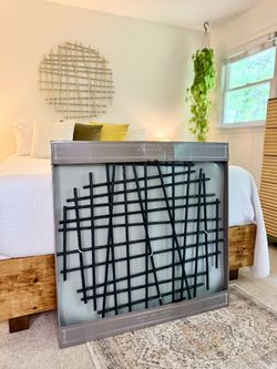 NEW (BLACK)MCM Metal Wall Art Design