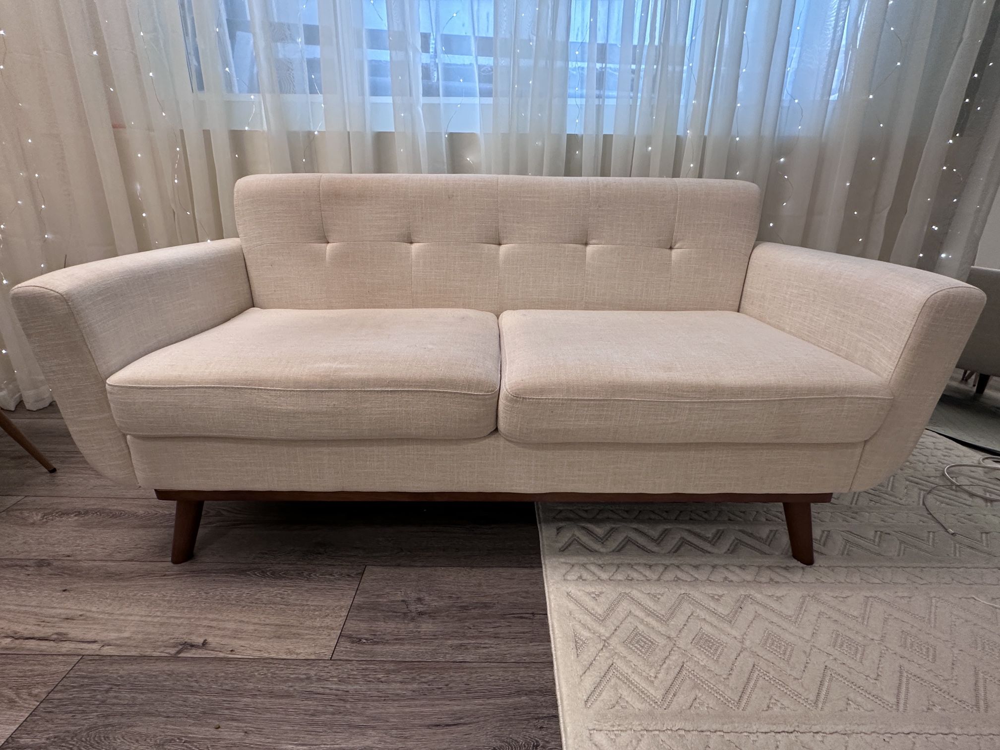Modern Beige Sofa – Comfortable & Stylish (Pickup Only) 