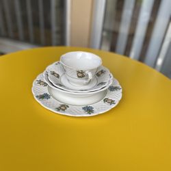 Royal Cauldon, June Garden Fine China Tea Set Antique