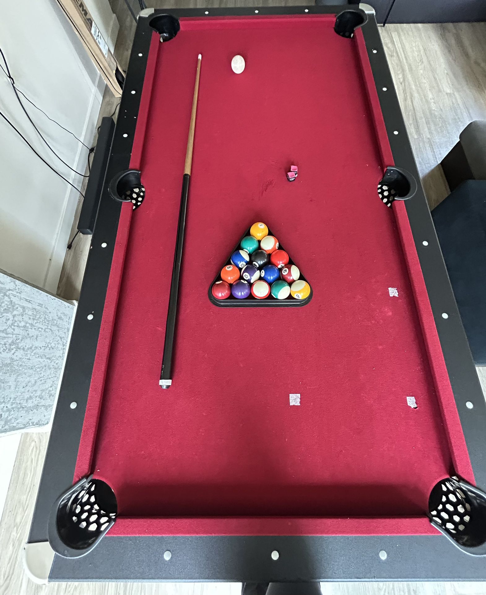 Red Pool Table For Home 