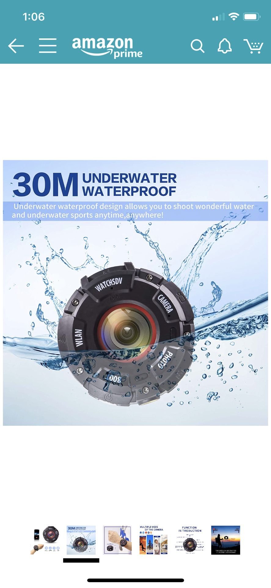Mini Sport Camera Wireless,Portable Waterproof Spy Camera,1080P Cams