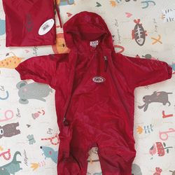 Red color 18M size Tuffo baby-boys Coverall