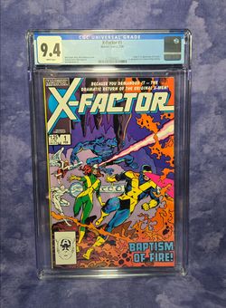 X-Factor #1 1986 CGC 9.4 WP 1st App of X-Factor