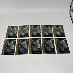 2001 Upper Deck TIGER WOODS Stat Leaders SL2 Rookie RC LOT OF 10