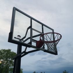 Silver Back Basketball Hoop