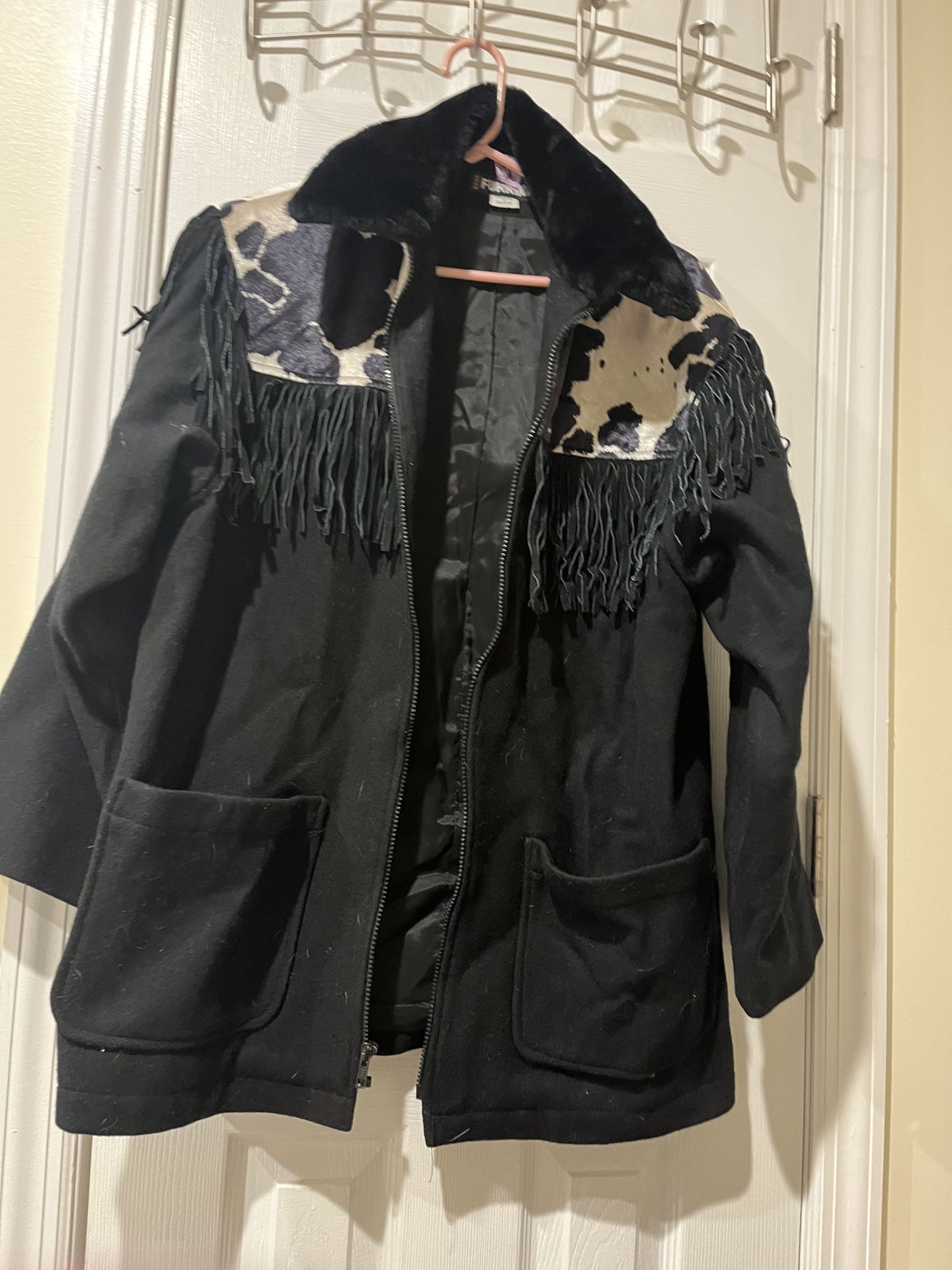 Furrina Fringe Jacket M/L