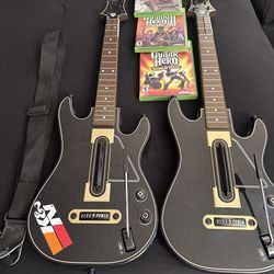 Guitar Hero Wireless Contollers Set Xbox 360