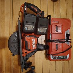 SKIL 20V 7-1/4 in. Cordless Brushless Circular Saw Kit (Battery & Charger)